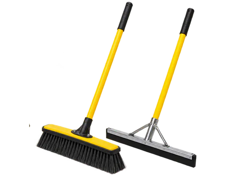 Hazmat brooms and squeegees
